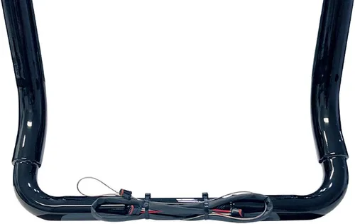 Vista 2 de Dominator Industries Manillar de 14 pulgadas BIG DADDY de 1 ½ pulgadas con cable compatible con Harley-Davidson Bagger Touring Electra Street Glide