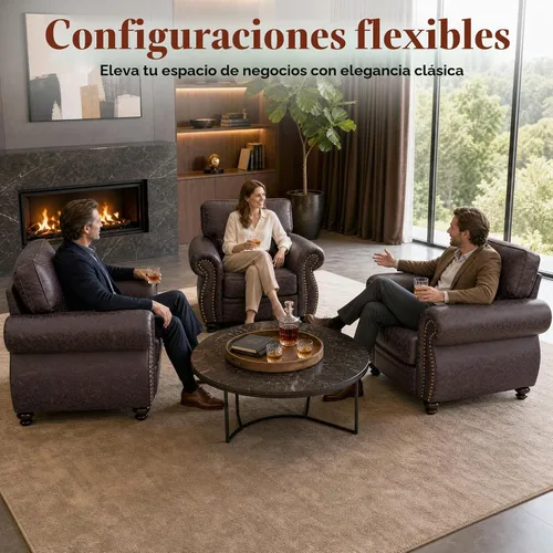 Vista 6 de Couchus Silla decorativa Mid-Century de 42 pulgadas de ancho, sofá