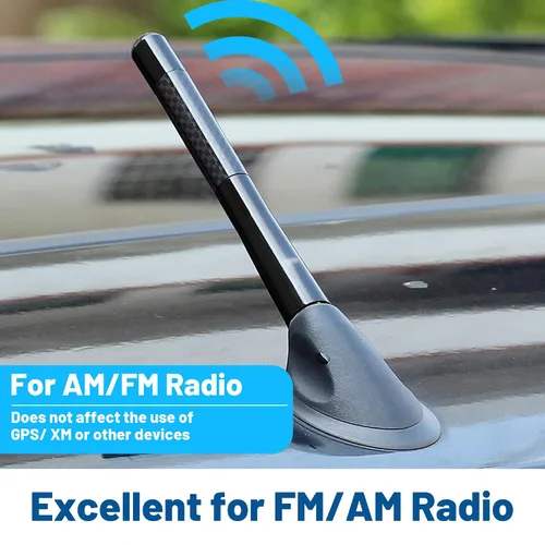 Vista 2 de Anina Antena de fibra de carbono de 4.7 pulgadas para Nissan Pathfinder Rogue 350Z 370Z Murano AM FM Radio Stubby 1998-2022 Mástil aéreo