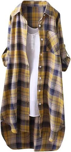 Vista 46 de Long Sleeve Shirts for Women Spring Summer Dressy Casual Button Down Plus Size Tops Office Work Blouses