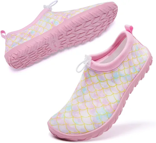 Vista 2 de Racqua Zapatos acuáticos para niños y niñas, zapatos acuáticos de secado rápido para playa y piscina (niños pequeñosgrandes)