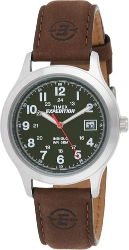 Vista 5 de Timex Expedition Metal Field 40mm Men’s Analog Watch Luminous Hands 24 Hour Time Quick Date Function Rugged Outdoor Watch 50M Water