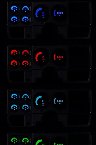 Vista 7 de Intellitronix Panel de indicador digital de barras LED para camiones Chevy 1973-1987 – Actualización de panel de tablero de ajuste directo