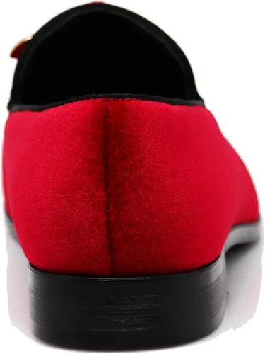 Vista 5 de Enzo Romeo Plum05 - Mocasines de vestir elásticos para hombre, con hebilla, zapatos de moda