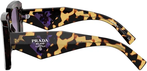 Vista 3 de Prada PR 23YSF 2AU05Q - Lentes de sol cuadrados de plástico color tortuga