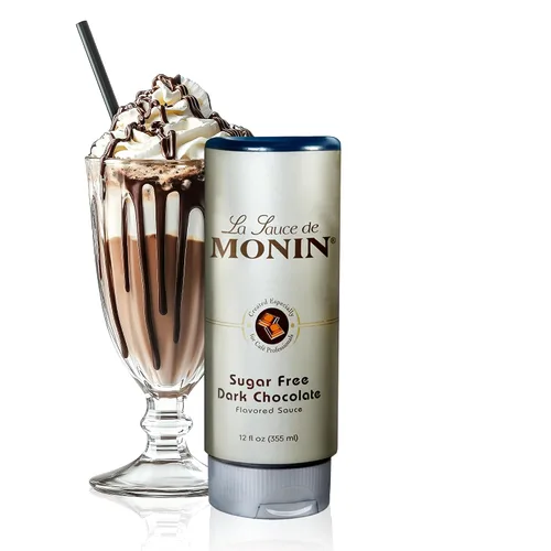 Vista 6 de Salsa de Chocolate oscuro Monin Gourmet