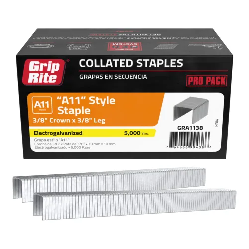 Vista 5 de Grip Rite Prime Guard GRLMIX - Mezcla de grapas de corona estrecha electrogalvanizada calibre 18, 1/2"/3/4"/1