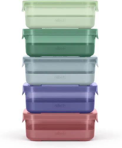 Vista 7 de Ello - Juego de preparación de comidas de plástico de 3.7 tazas, juego de 10 piezas, 5 paquetes - Juego de recipientes de almacenamiento