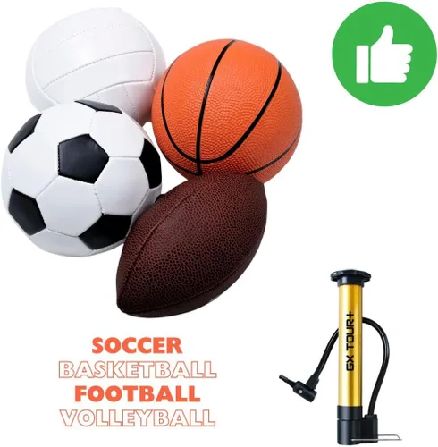 Vista 8 de Inflador de bolas con agujas humedecidas. Fácil de operar y apto para niños. Baloncesto, fútbol, fútbol y mucho más. Funda metálica duradera.