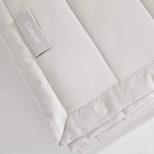Vista 2 de Casper Manta con peso para dormir, 15 libras, color gris