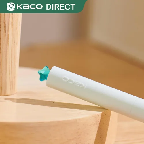 Vista 6 de Kaco FIRST Bolígrafos de gel lindos de papelería, tinta negra, 0.7 mm de punta media, bonitos bolígrafos con estrellas para diarios