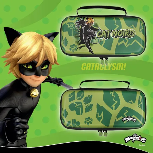 Vista 3 de Hyperkin Limited Edition Official Miraculous EVA Hard Shell Protective Travel Carrying Case Officially Licensed - For Nintendo Switch OLED