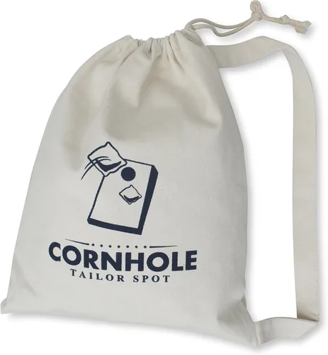 Vista 5 de Bolsa de puf Cornhole con correa para el hombro Negro