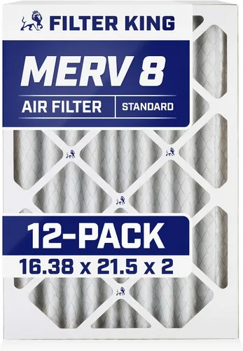 Vista 41 de Filter King Filtro de aire de 5.88 x 12.13 x 1 (MERV 8) (paquete de 12) filtros de horno de CA para control de polvo y alergias, fabricados en EE.