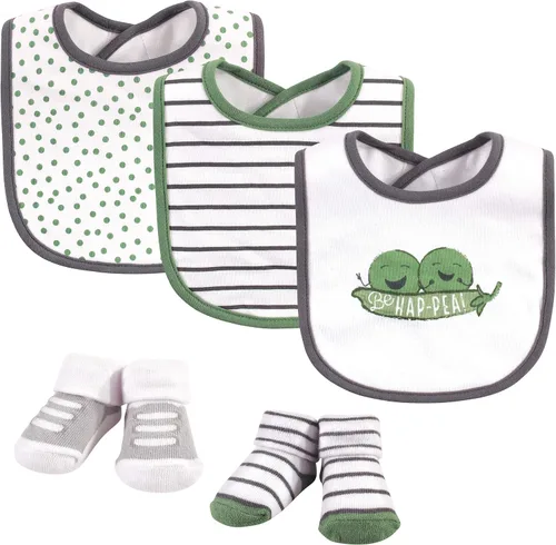 Vista 80 de Hudson Baby Conjunto de babero y calcetines unisex de algodón para bebé