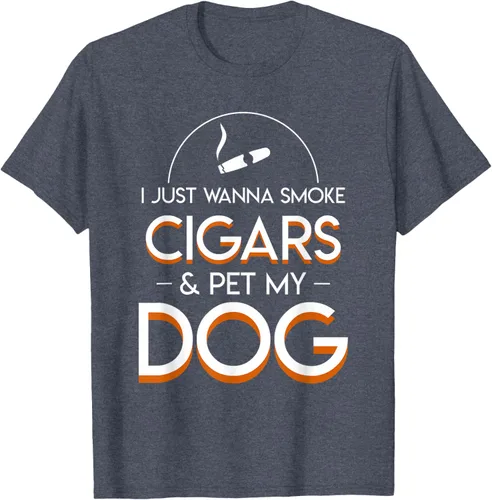 Vista 59 de Solo quiero fumar cigarros y mascotas a los amantes de los perros de mi perro, Negro, S