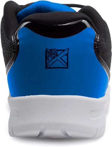Vista 4 de KR Strikeforce Glitz - Zapatillas de boliche atléticas para mujer, para diestros o zurdos Negro/Azul