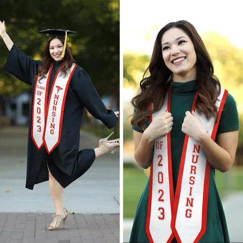 Vista 6 de Vansolinne 2023 Nurse Graduation Stole Class of 2023 Nursing School Graduate Sash Nurse RN Graduation Gift Idea