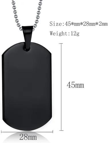 Vista 3 de LiFashion - Collar de motocicleta personalizado para hombre, acero inoxidable, colgante de oración, diseño de motero, estilo punk, gótico, con texto