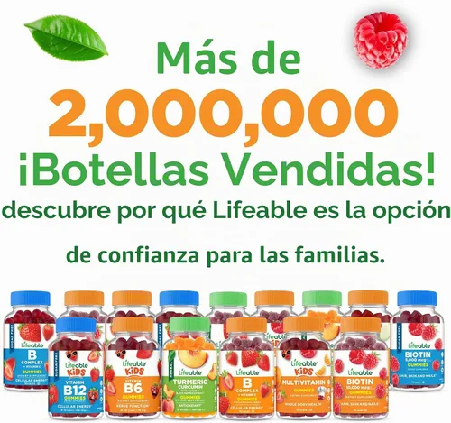 Vista 5 de Gomitas probióticas sin azúcar para mujeres y hombres, Kosher, 90