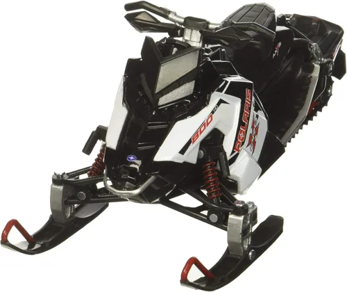 Vista 2 de NewRay Polaris 800 Switchback Pro-X - Modelo de moto de nieve (blanco) - escala 1:16, 7.5 pulgadas de largo, a partir de 8 años