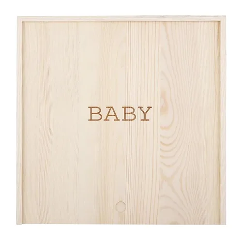 Vista 3 de Stephan Baby Caja de recuerdos de pino natural, bebé