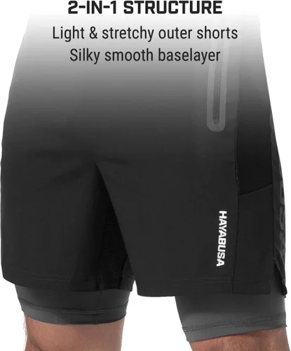 Vista 3 de Hayabusa Pantalones cortos de rendimiento en capas para hombre