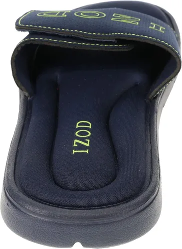 Vista 4 de IZOD - Sandalia de espuma viscoelástica para hombre, con velcro ajustable, tallas 7 a 12