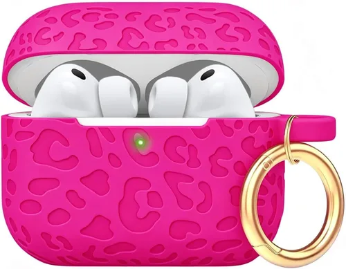 Vista 51 de Compatible con funda AirPods Pro 2019, Gawnock Funda de silicona suave y flexible para funda AirPods Pro para mujeres y niñas con llavero (Caqui)