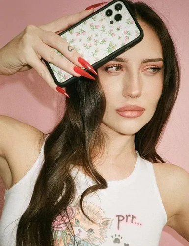 Vista 5 de Wildflower Fundas - Compatible con iPhone 15 Pro Max - Rosa Posie Rosie