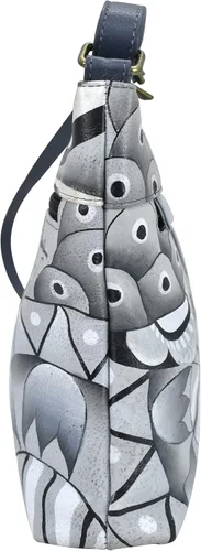 Vista 23 de Anna by Anuschka Women's Genuine Leather Medium Crossbody with External Zipper Pocket