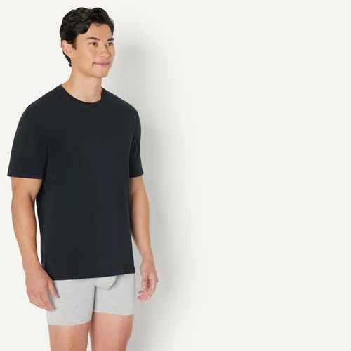 Vista 2 de Amazon Essentials Camiseta de manga corta con cuello redondo para hombre, ajuste regular, paquete de 6