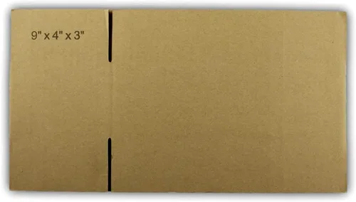 Vista 5 de EcoSwift 5 cajas de embalaje de la cartulina acanalada 9x4x3 que envían por correo los cartones móviles de la caja de envío