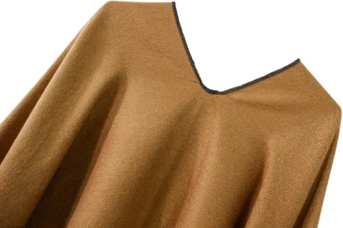 Vista 5 de Urban CoCo Poncho de chal para mujer, capa de ruana, cárdigan frontal abierto, abrigo para otoño e invierno