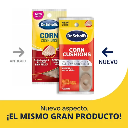 Vista 2 de Dr. Scholl's Cojines de maíz, 9 unidades/ Alivio inmediato y del dolor durante todo el día, diseñados para permanecer todo el día
