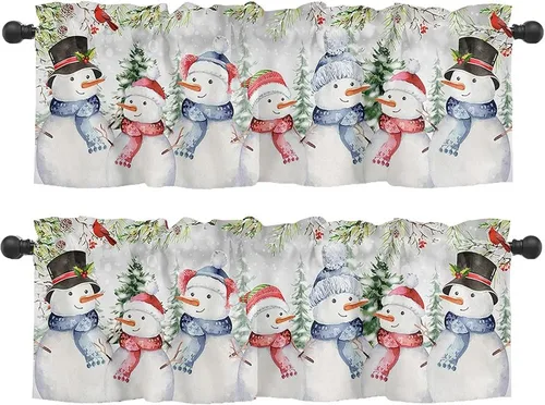 Vista 9 de [Usado] Cortinas de cocina de Halloween para ventanas, cenefas moradas de fantasma, mansión encantada para cafetería, baño, sala de estar, 1 panel