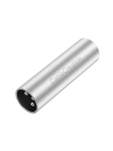 Vista 11 de CableCreation - Conector adaptador XLR, acoplador de extensión de cable de micrófono XLR