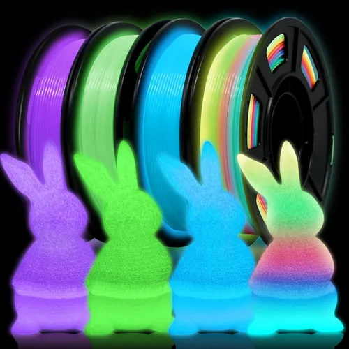 Vista 10 de Yousu Seda de Doble Color Filamento PLA para 3D Impresora Filamento Coextrusión PLA Multicolor Filamento PLA 1.75mm (± 0.03 mm) Compatible