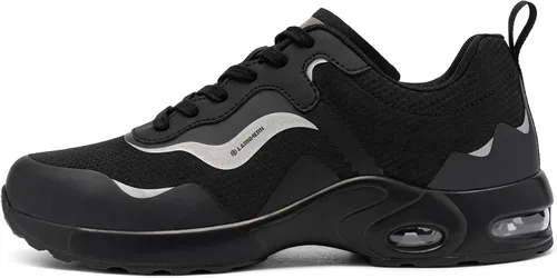 Vista 3 de LARNMERN Steel Toe Shoes for Men Air Cushion Safety Shoes Lightweight Industrial Construction Zapatos con Punta de Acero para Hombre