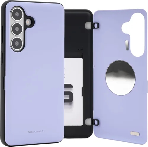 Vista 30 de GOOSPERY Funda tipo cartera para Samsung Galaxy S22 Ultra, [tarjetero] parachoques magnético de puerta con cierre automático, cubierta protectora
