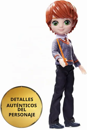 Vista 3 de Wizarding World Harry Potter, muñeco Ron Weasley de 8 pulgadas, juguetes para niños y niñas a partir de 6 años
