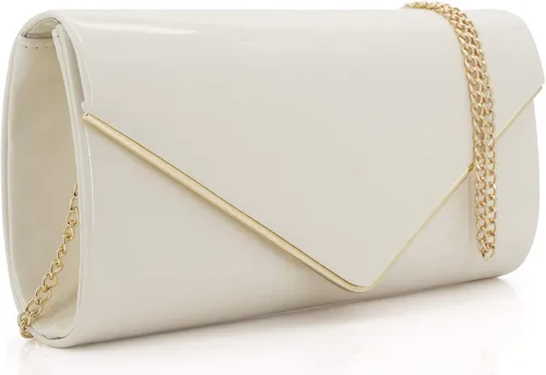 Vista 3 de Dexmay - Bolso de mano de charol con diseño de caramelo brillante para mujer