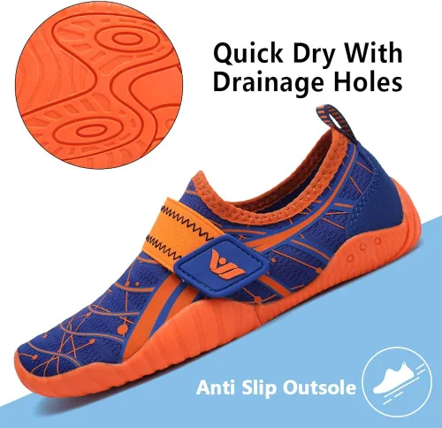 Vista 3 de CIOR Zapatos de agua ligeros para niños y niñas, tenis acuáticos para la playa (niños pequeñosniños grandes)