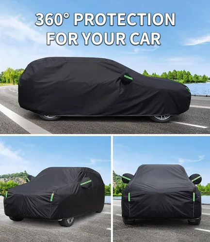 Vista 4 de Ajuste personalizado para funda de auto Audi, para todo tipo de clima, impermeable, protección UV, resistente al viento, para todo tipo de clima
