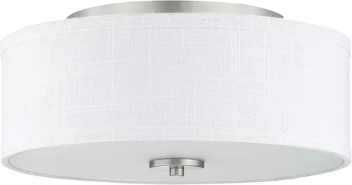 Vista 16 de Progress Lighting Inspire - Luz semiempotrada de 18" con 3 luces, grafito Grafito con pantalla de lino de verano