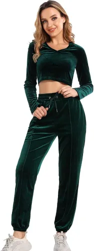Vista 8 de Camiseta de terciopelo elástico para mujer, para gimnasio, correr, cuello en V