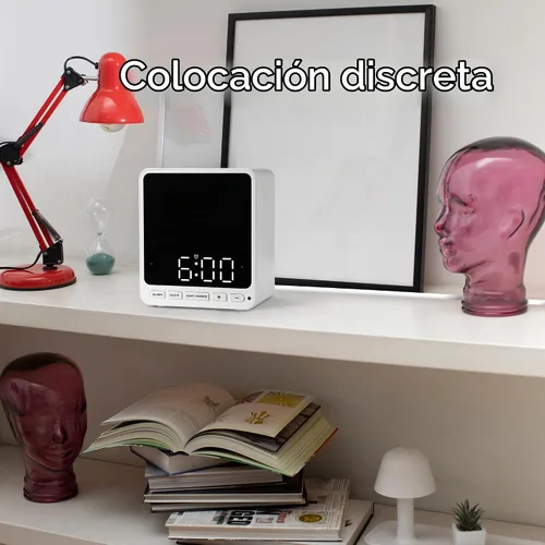 Vista 3 de Wasserstein Funda de reloj despertador para Blink Mini, versión negra, cubierta discreta para colocación de cámara discreta, no compatible con Blink