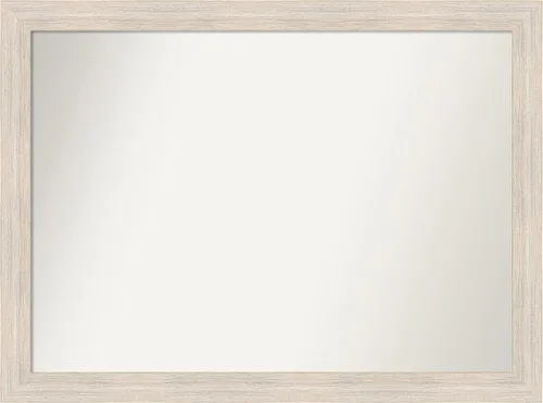 Vista 387 de Amanti Art Espejo personalizado, espejo de baño estrecho Alexandria White Wash, espejo de pared o espejo de tocador de baño sobre el fregadero