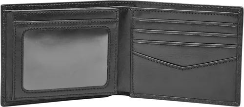 Vista 10 de Fossil Ryan - Cartera plegable de piel con bloqueo RFID y ventana de identificación abatible para hombre