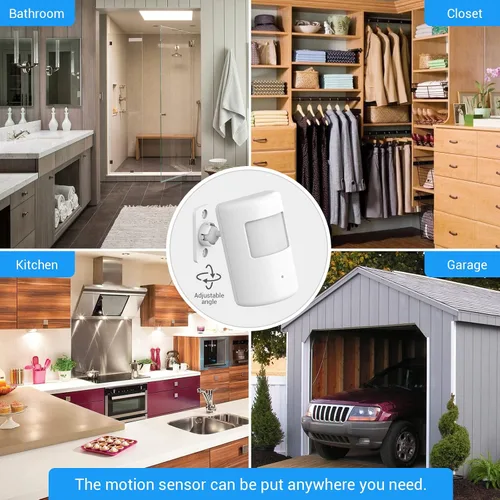 Vista 7 de Interruptor con sensor de movimiento SEHOMY con toma de corriente para baño y cocina, control de lámpara de dormitorio, extractor, campana